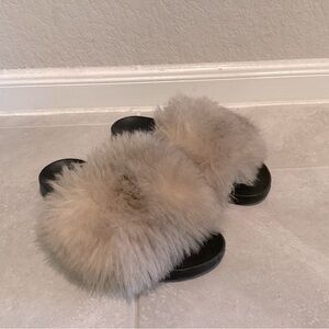 Faux Fur slides